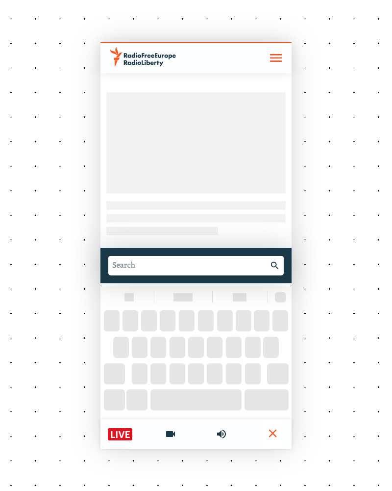 Mobile nav search